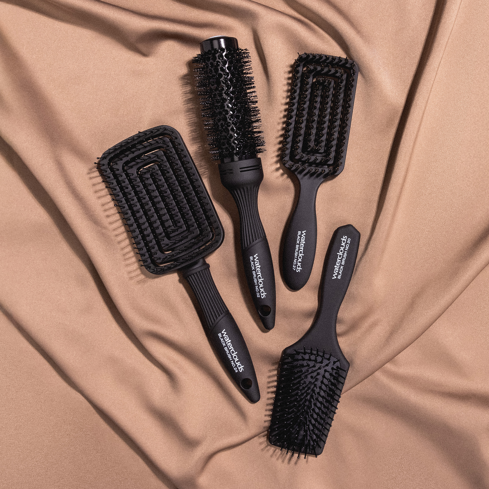 Waterclouds Black Brush - Haarb&uuml;rsten